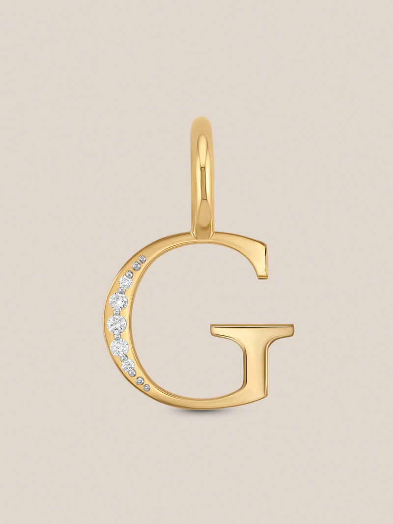 Diamond Initial Pendants
