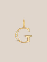 Diamond Initial Pendants