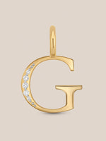 Diamond Initial Pendants