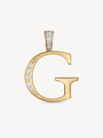 Diamond Initial Pendants