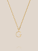 Diamond Initial Pendants
