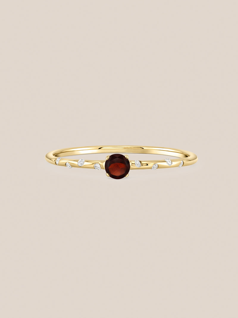 Starry Birthstone Ring