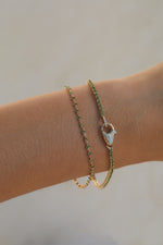 Wrapped in Green Tourmaline Bracelet