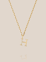 Diamond Initial Pendants