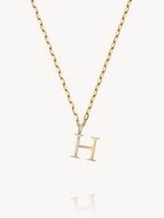 Diamond Initial Pendants