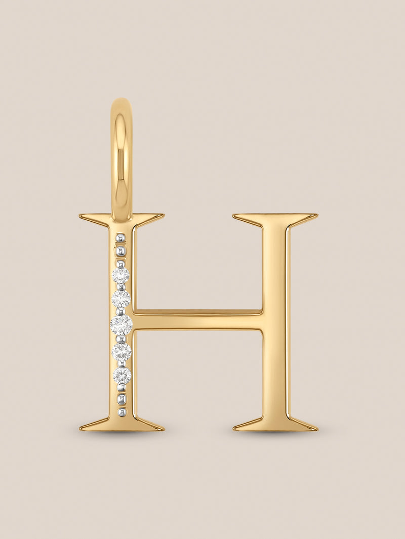 Diamond Initial Pendants