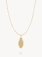 Initial Skipping Stone Pendant