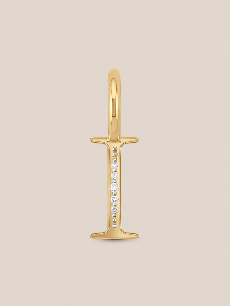 Diamond Initial Pendants