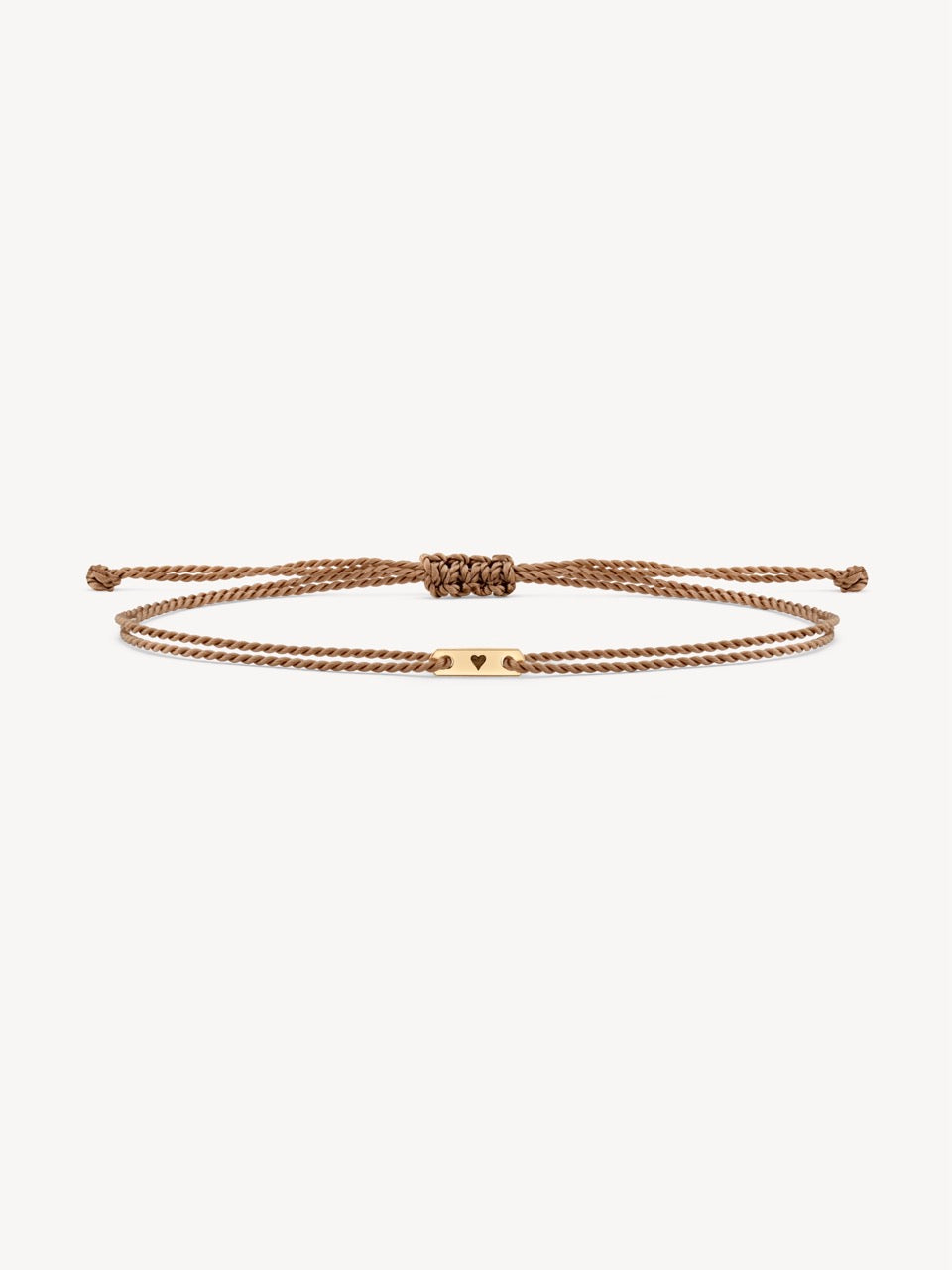 Hortense Jewelry ID Tag Cord Bracelet in 14K Solid Gold | Audry Rose