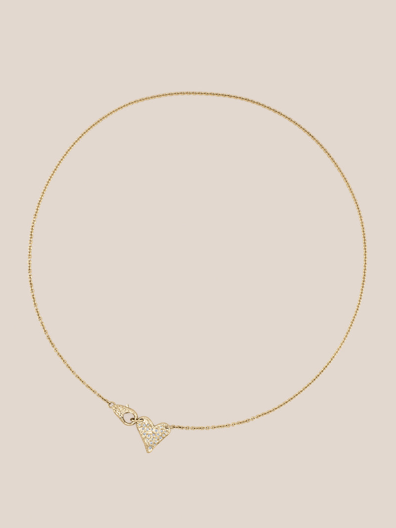 Heart of Gold Lock Necklace