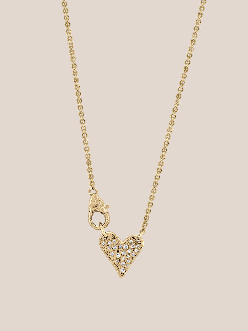 Heart of Gold Lock Necklace