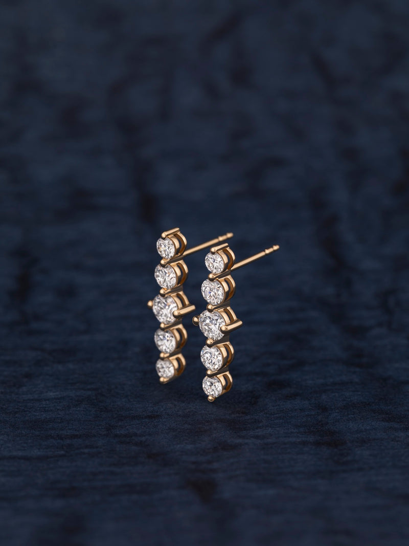 Straight Diamond Earrings