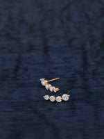 Large Curved Diamond Studs
