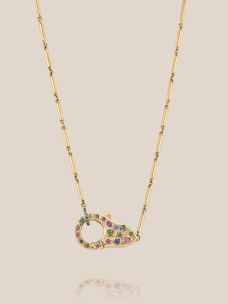 Confetti Lock Necklace