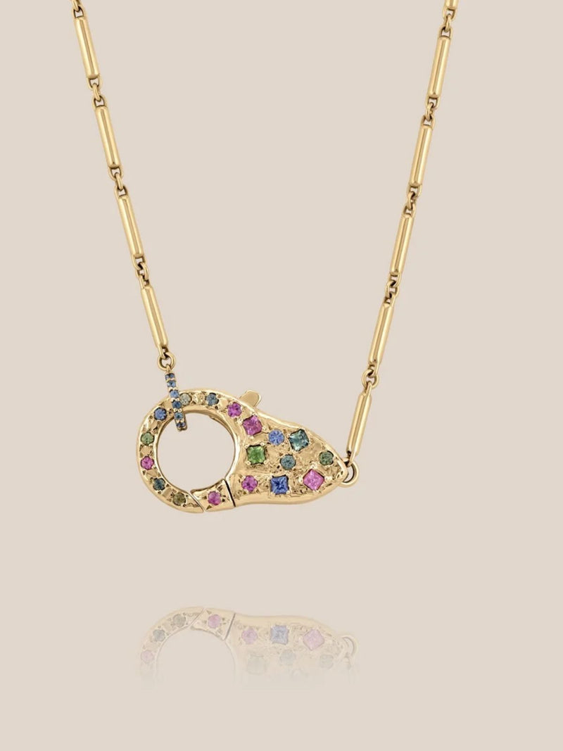 Confetti Lock Necklace