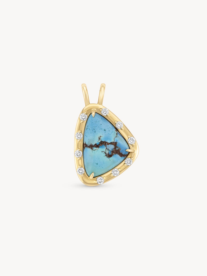 Golden Hills Turquoise Pendant - OOAK