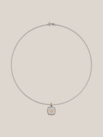 Mixed Metal Initial Pendant