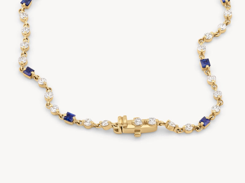 Wrapped in Sapphires and Diamonds Necklace