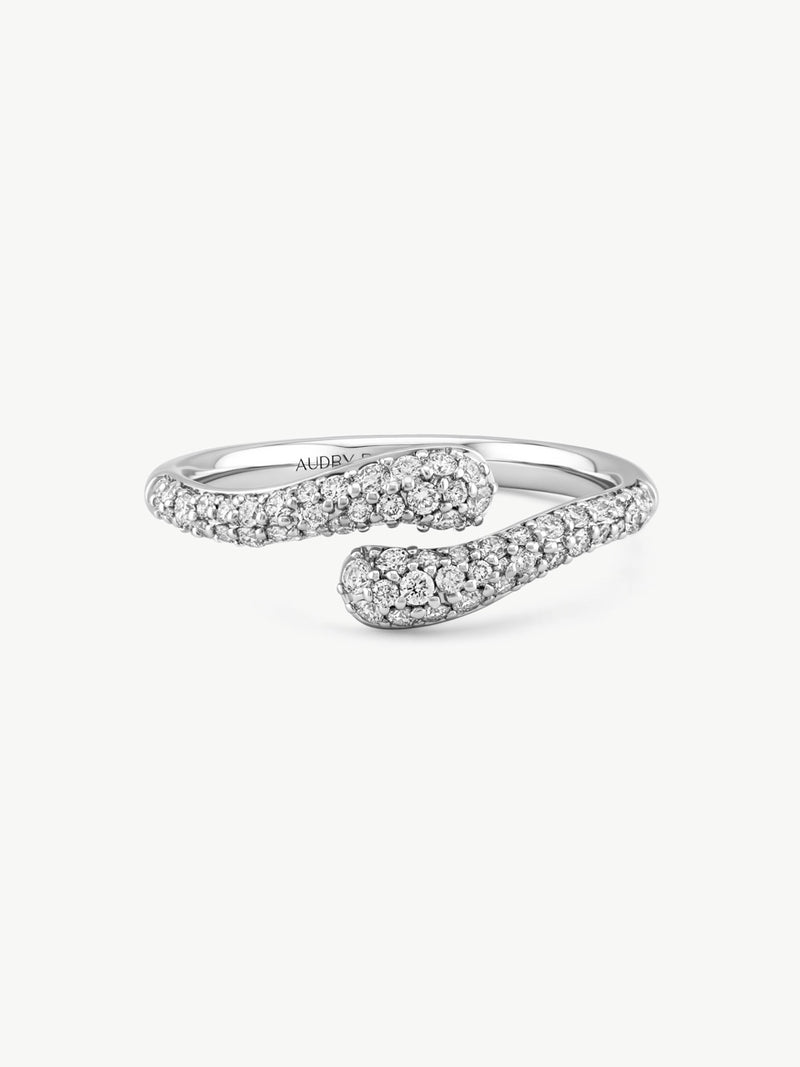 Pave Diamond Wrap Ring