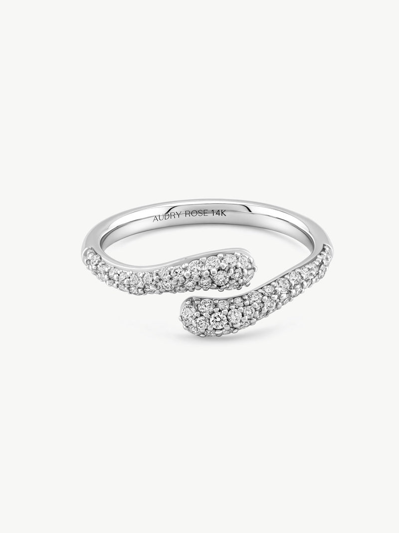 Pave Diamond Wrap Ring