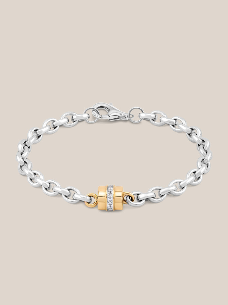 Golden Arc Chain Bracelet
