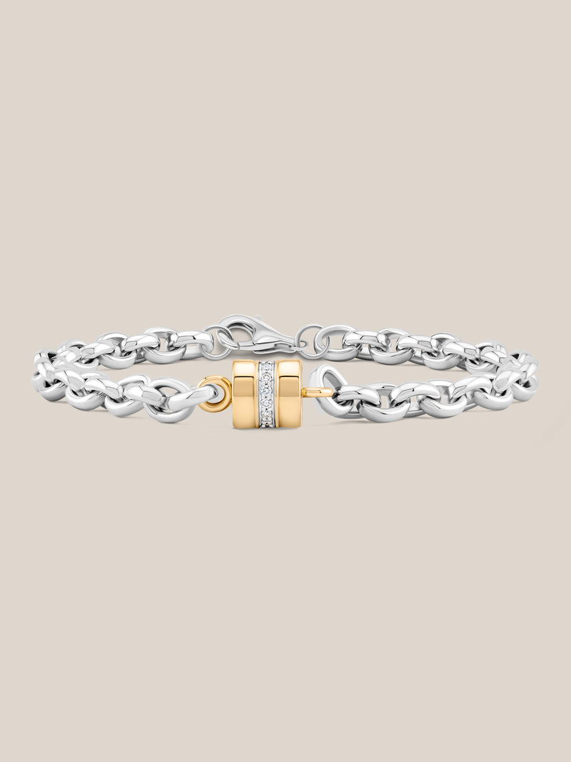 Golden Arc Chain Bracelet