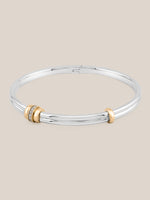 Golden Arc Hinge Bracelet