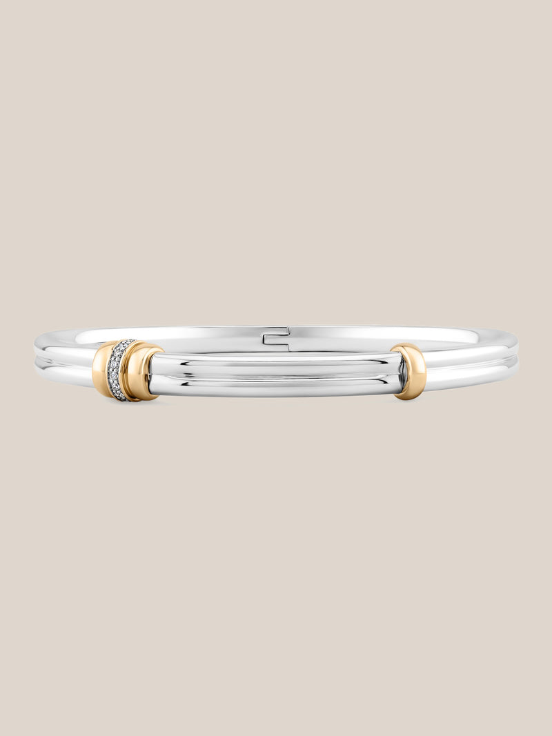 Golden Arc Hinge Bracelet