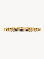 Sapphire Pillar Tennis Bracelet