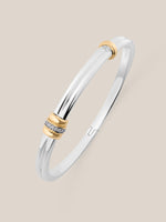 Golden Arc Hinge Bracelet