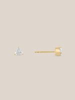 Diamond Trillion Studs