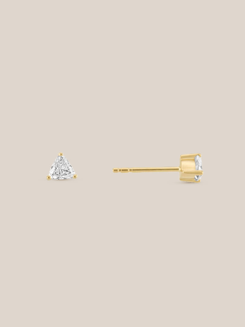 Diamond Trillion Studs