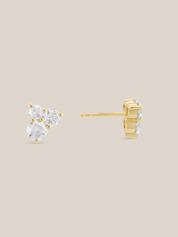 Diamond Trio Studs