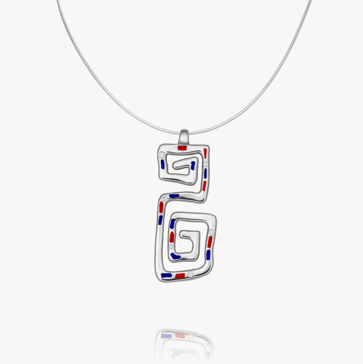 Infinity Spiral Necklace in 925 Sterling Silver | Audry Rose x