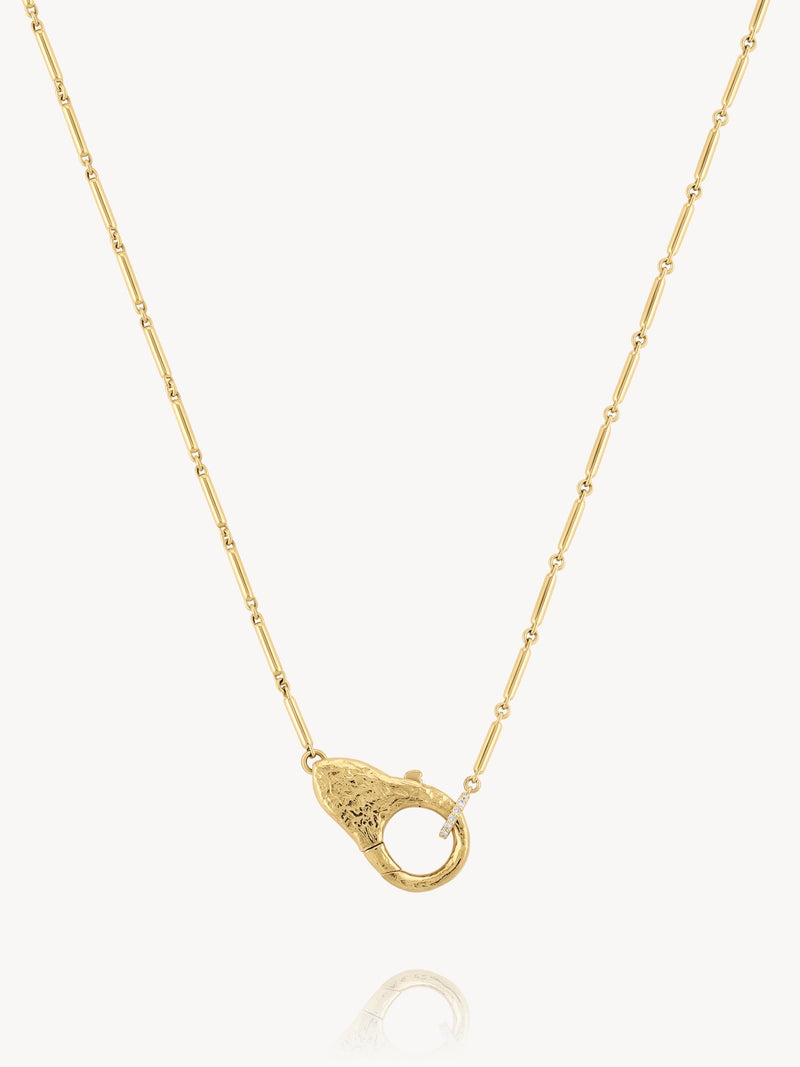 18K Lock Necklace
