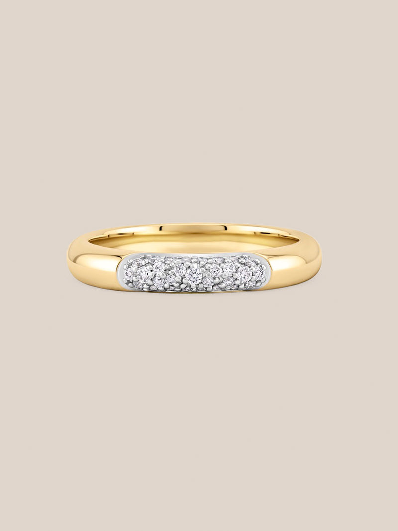 Pave Diamond Accent Ring