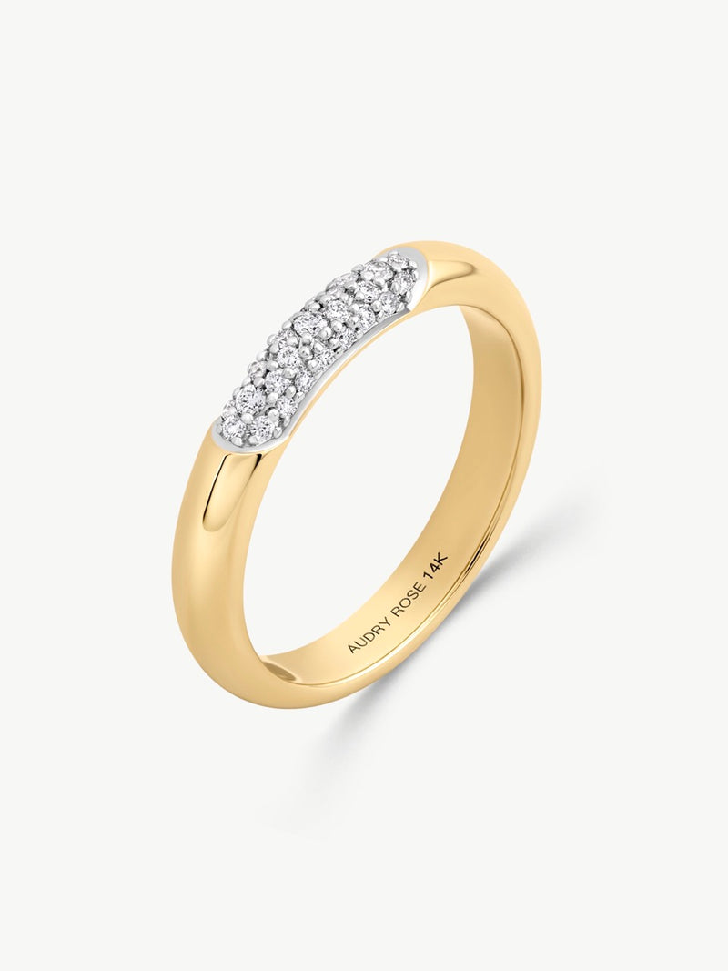 Pave Diamond Accent Ring