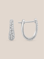 Pave Diamond Wrap Huggies