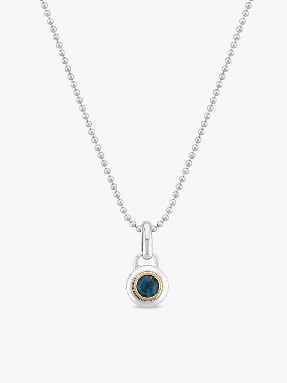 Dylan Topaz Necklace in 10k Yellow Gold & Sterling Silver | Audry Rose
