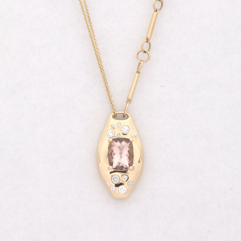 Morganite Slipper Necklace