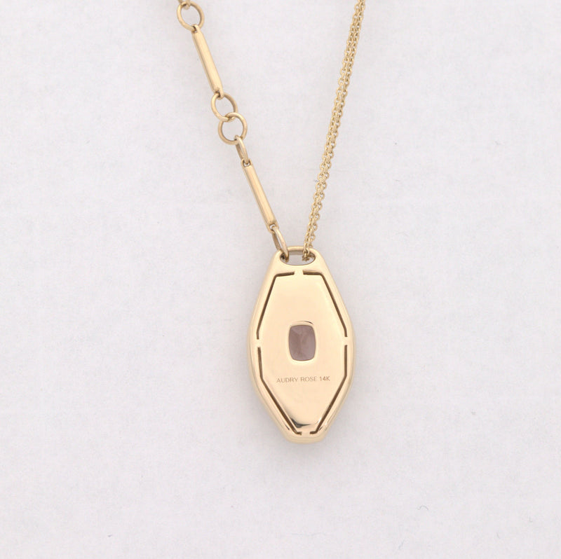 Morganite Slipper Necklace