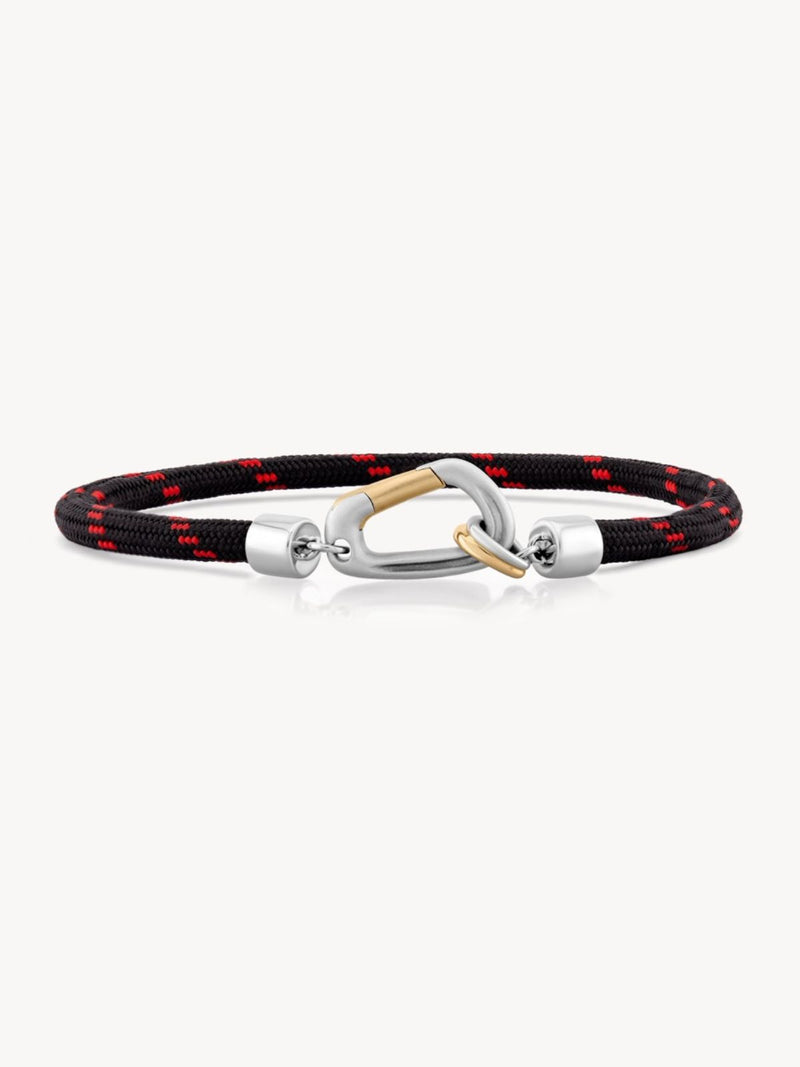 Mixed Metal Carabiner Bracelet
