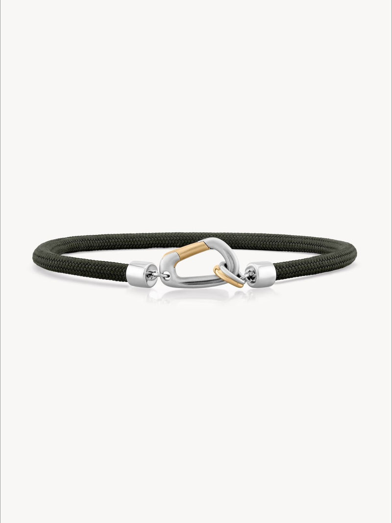 Mixed Metal Carabiner Bracelet