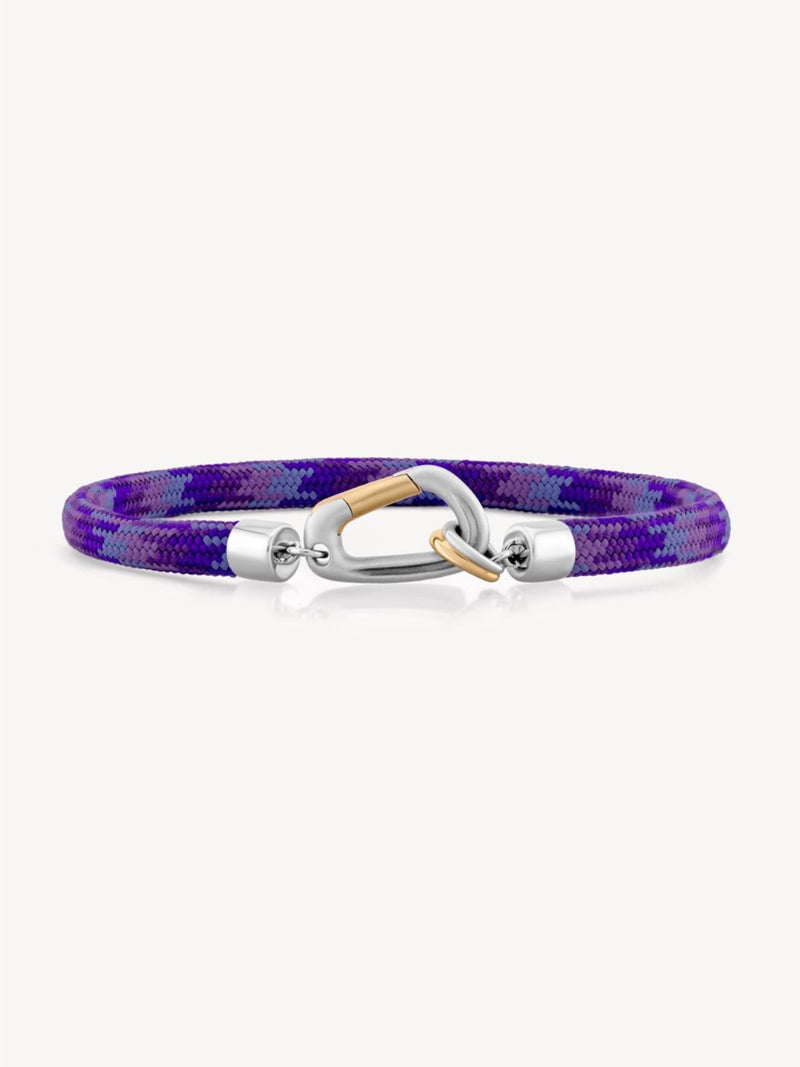 Mixed Metal Carabiner Bracelet