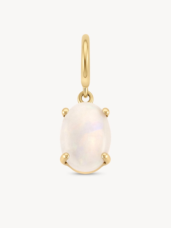 Opal Birthstone Charms Necklace
