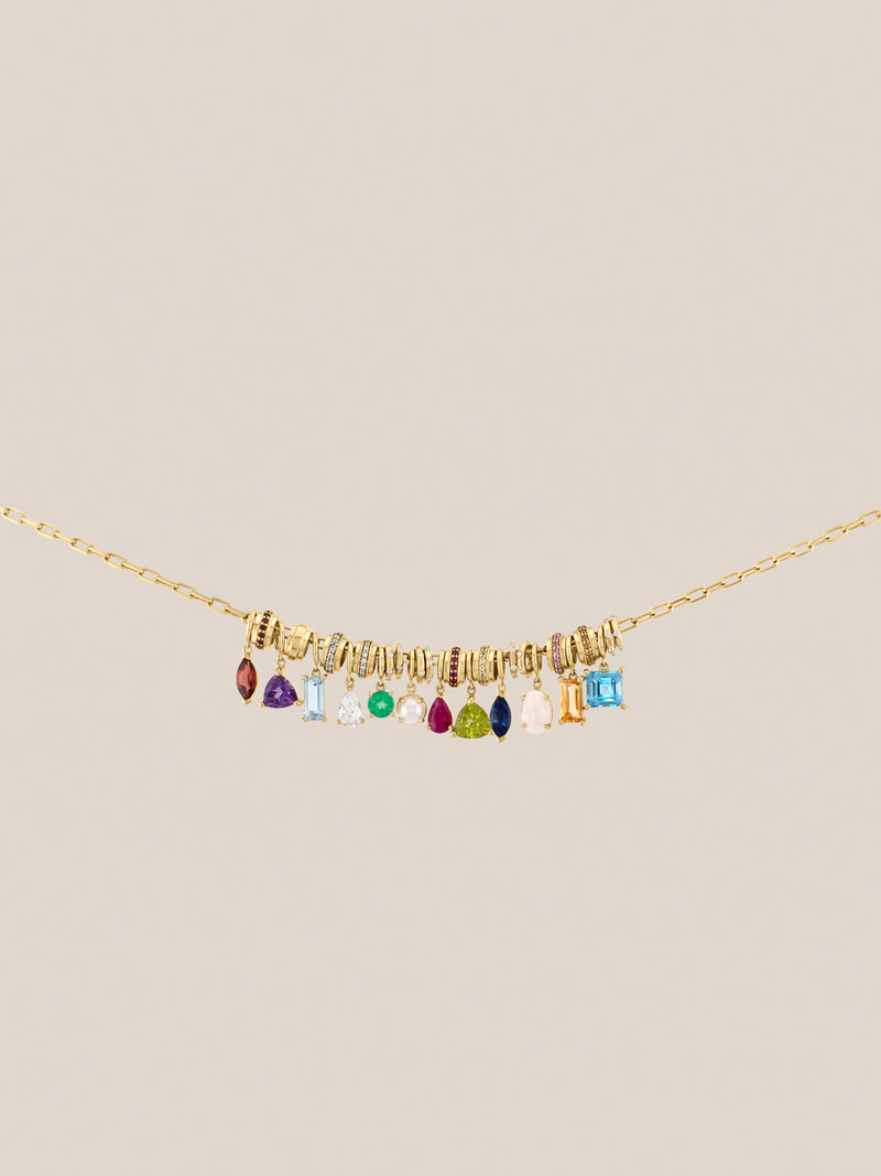 Birthstone Charms Necklace
