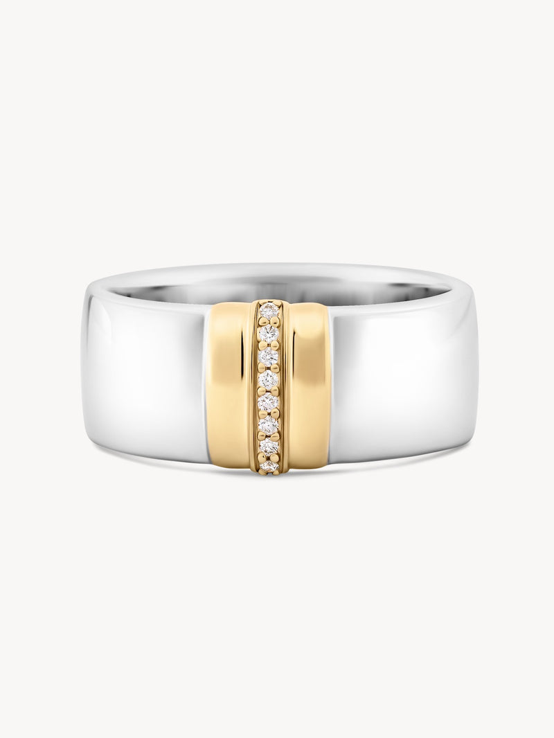 Wide Golden Arc Band