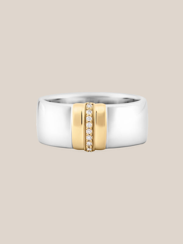 Wide Golden Arc Band