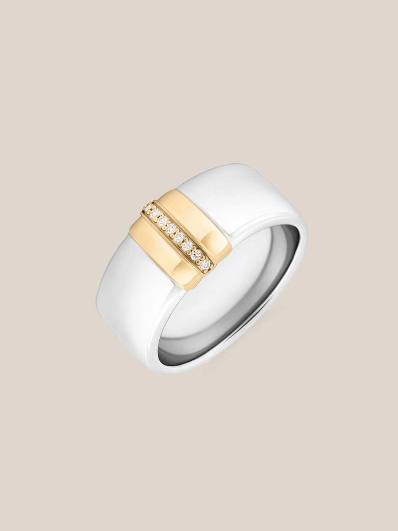 Wide Golden Arc Band