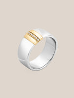 Wide Golden Arc Band